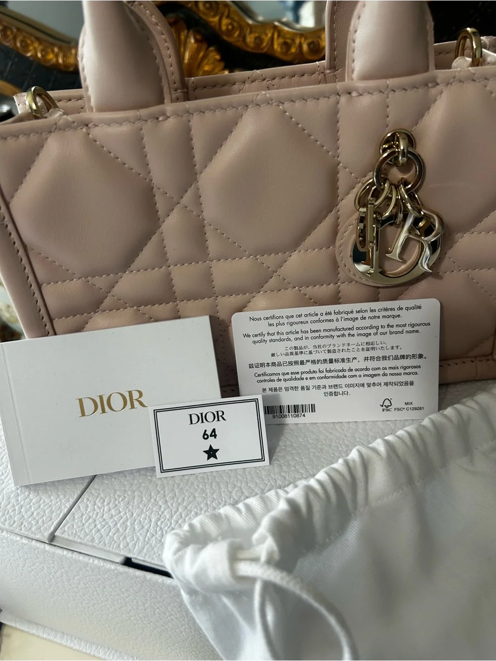 NWT Mini Dior Book Tote - Picture 3 of 13